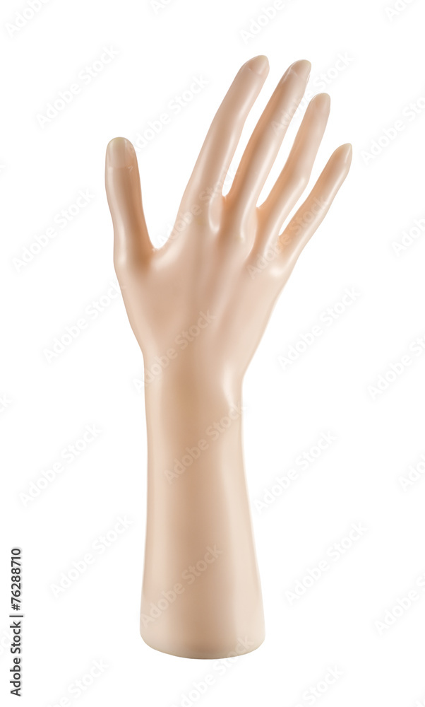 Fototapeta premium Plastic shop mannequin hand