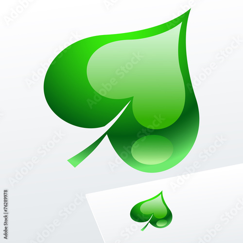 Abstract vector sign. Logo for Ecology, Pharmacy activity