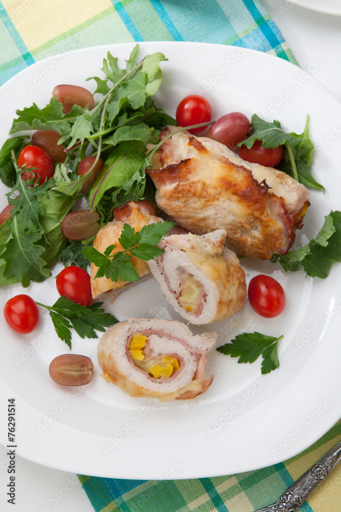 Chicken Prosciutto Roulade Chicken Prosciutto Roulade