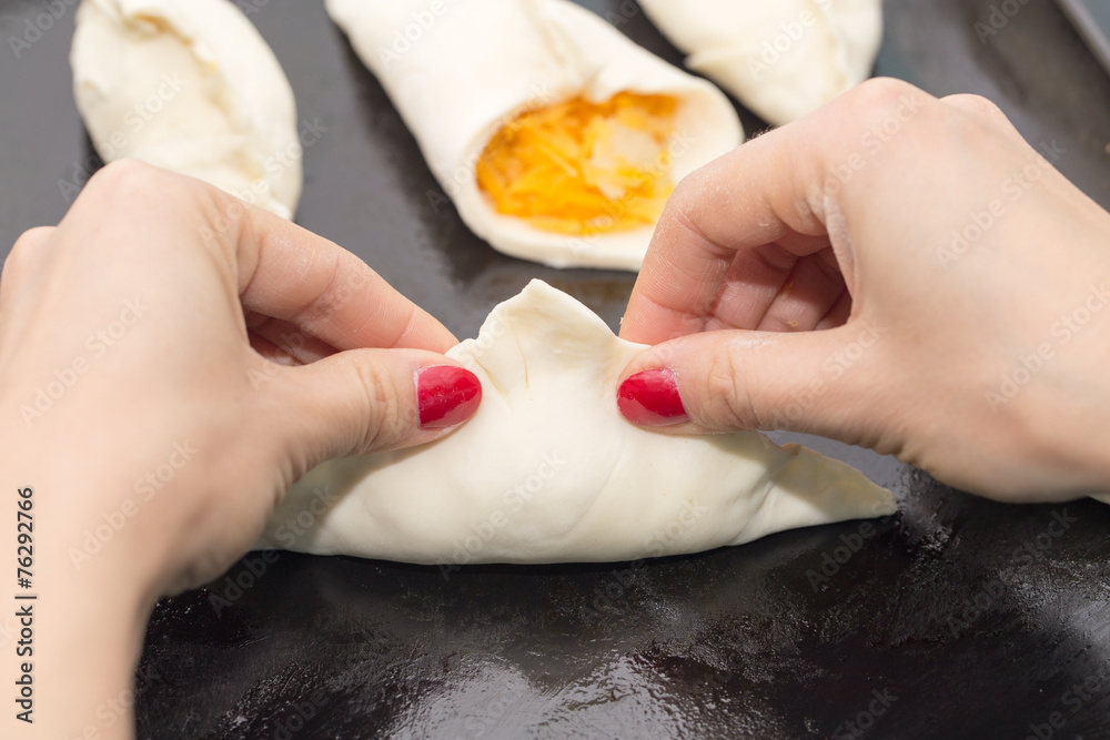 dough with pumpkin