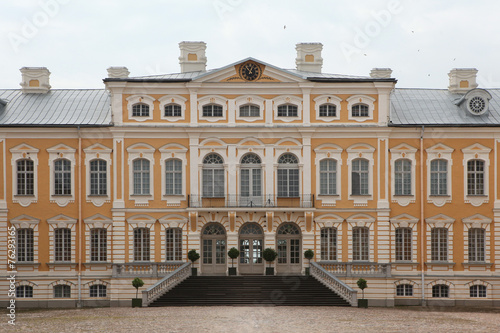 Rundale Palace designed by Bartolomeo Rastrelli in Latvia.