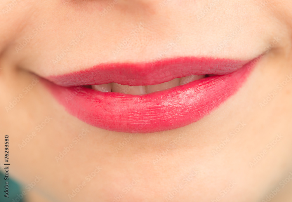 Fototapeta premium female lips. close-up