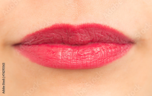 female lips. close-up