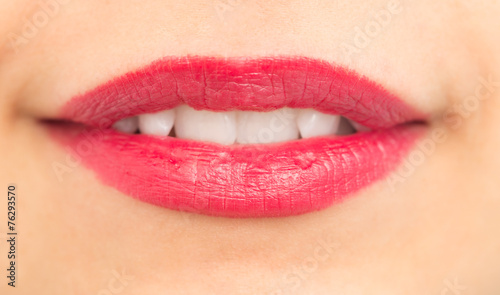 female lips. close-up