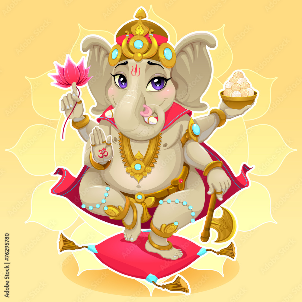 Naklejka premium Ganesh