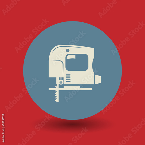 Jig Saw tool symbol, vector