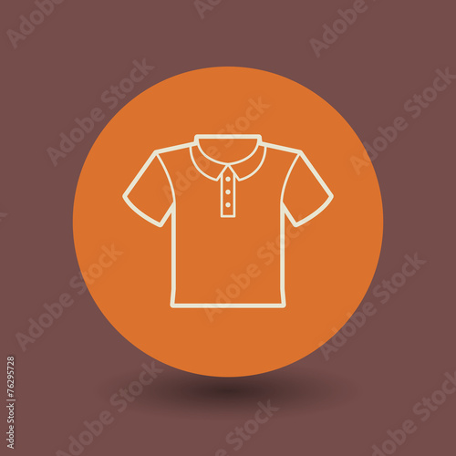 T-shirt symbol, vector