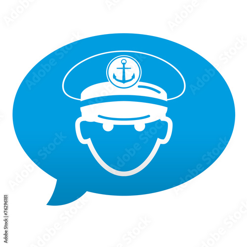 Schilderij op canvas Etiqueta tipo app comentario capitan de barco