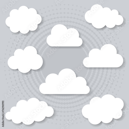 Clouds with shadows