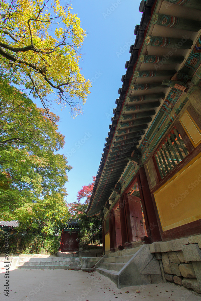 Autumn season at Bukgulksa temple yard in Gyeongju Korea Autumn season at Bukgulksa temple yard in Gyeongju Korea