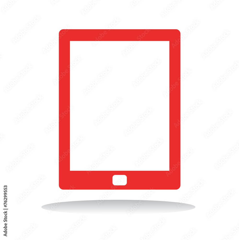 Digital Tablet Eletronics Device Technology Icon Vector Concept Digital Tablet Eletronics Device Technology Icon Vector Concept