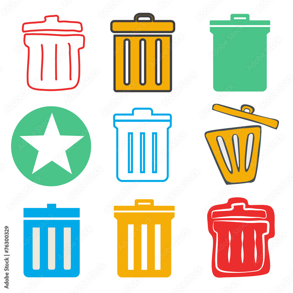 Unwanted Data Computer Clear Trash Waste Icon Vector Concept Unwanted Data Computer Clear Trash Waste Icon Vector Concept