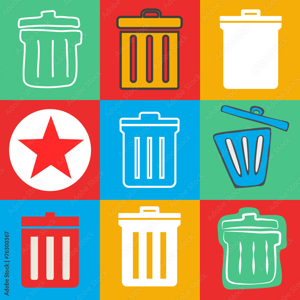 Unwanted Data Computer Clear Trash Waste Icon Vactor Concept Unwanted Data Computer Clear Trash Waste Icon Vactor Concept