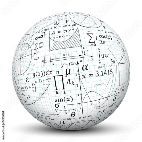 Obraz na płótnie Kugel, Mathematik, Icon, Symbol, Math, Sphere, 3D, Formeln, Uni w salonie
