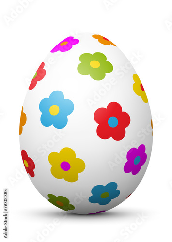 Osterei, Ei, Ostern, Blumen, farbig, bunt, Easter, Egg, Flower