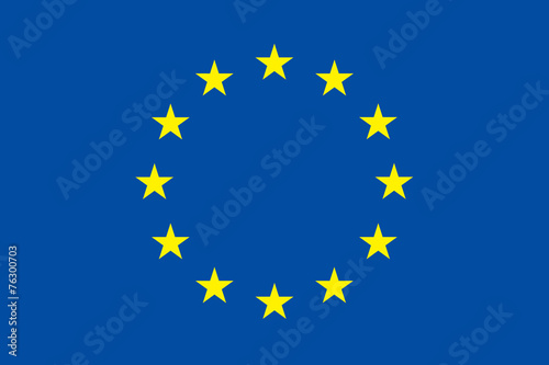 European union flag. Original proportion and colors. EU symbol. 
