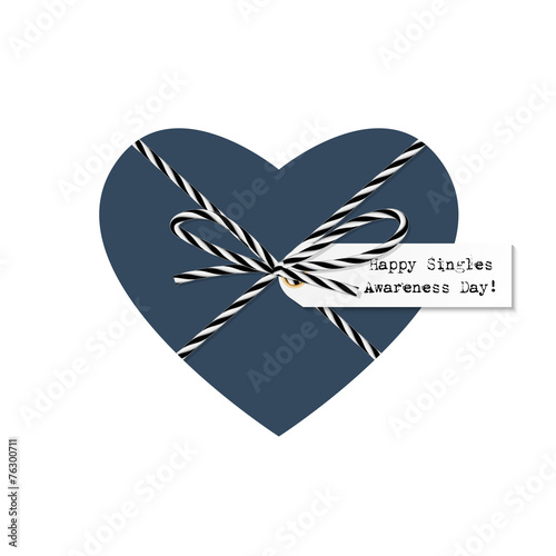 Singles awareness day greeting card