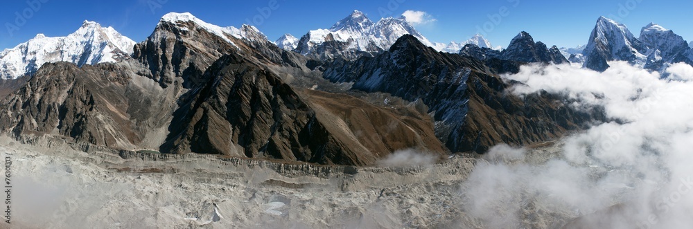 view of Everest from Gokyo Ri