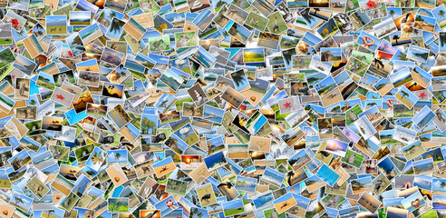 Collage of many photos