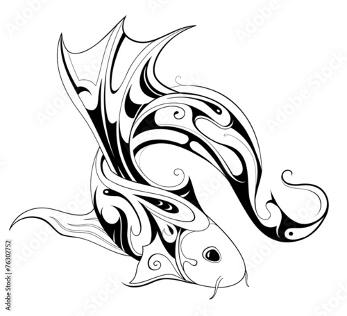 Koi fish tattoo