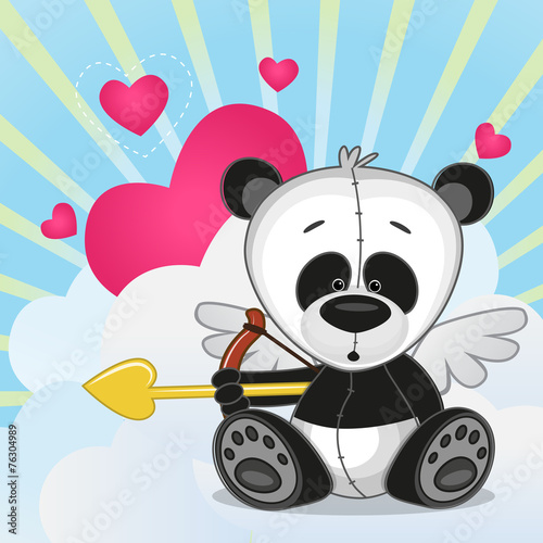 Fototapeta Naklejka Na Ścianę i Meble -  Cupid Panda