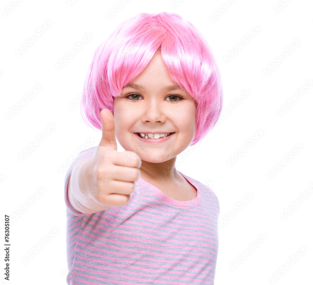 Cute girl is holding her face in astonishment Cute girl is holding her face in astonishment