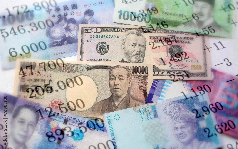 Obraz premium 金融イメージ 世界の株価