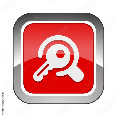 Chrome Square Button