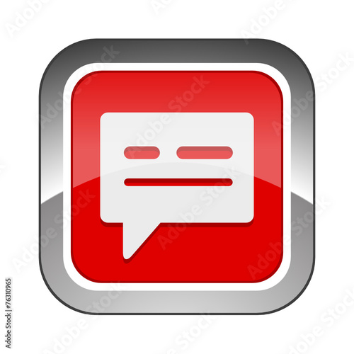 Chrome Square Button 