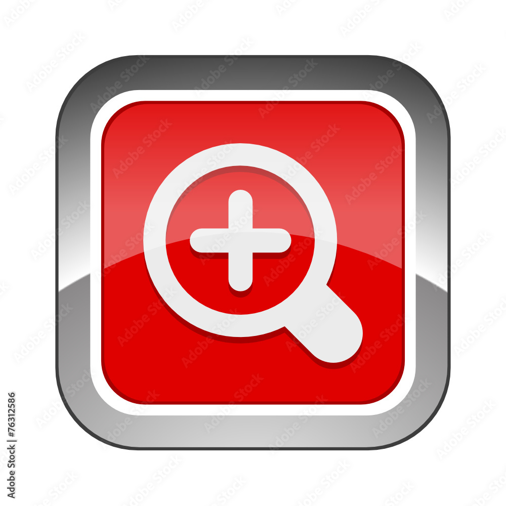 Chrome Square Button Chrome Square Button