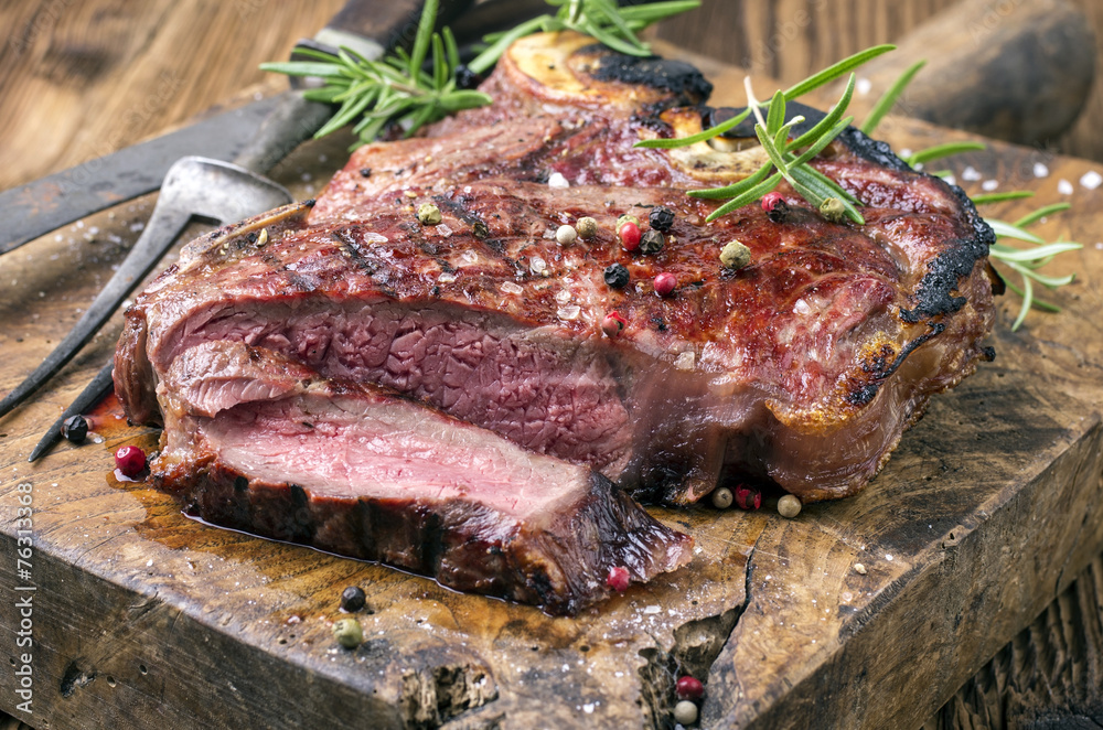 Grilled T-Bone Steak Grilled T-Bone Steak