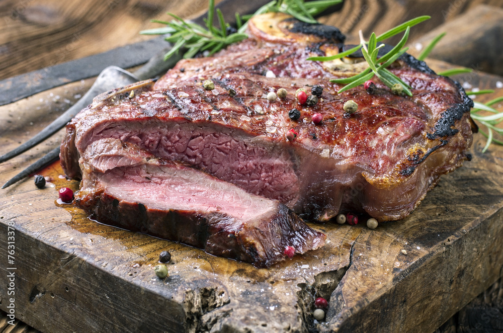 Grilled T-Bone Steak Grilled T-Bone Steak