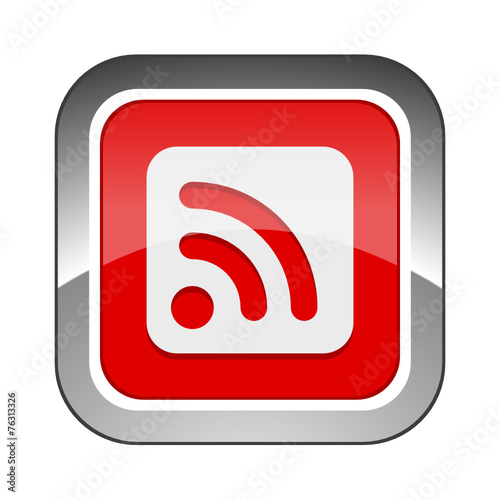 Chrome Square Button 