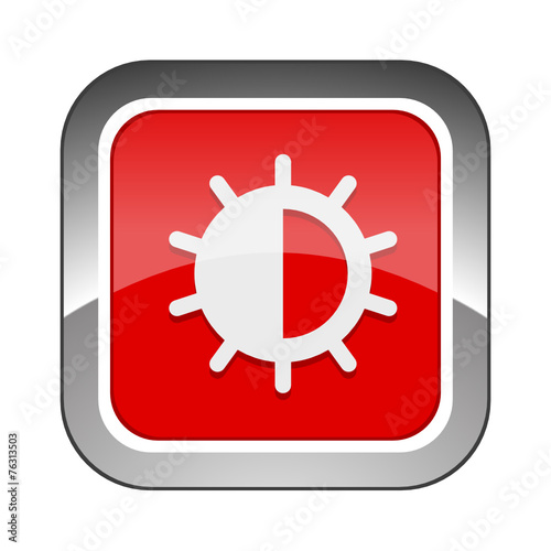 Chrome Square Button 