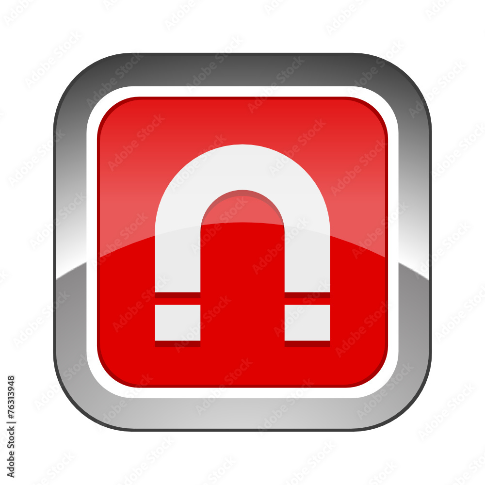 Chrome Square Button Chrome Square Button
