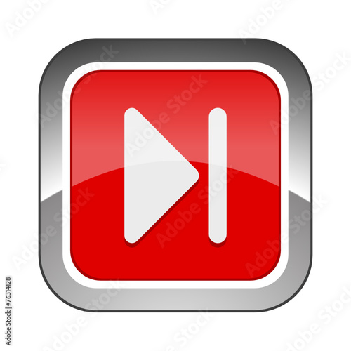 Chrome Square Button