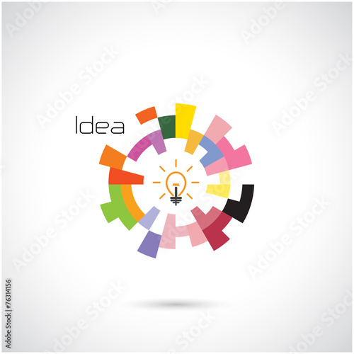 Creative circle abstract vector logo design template.