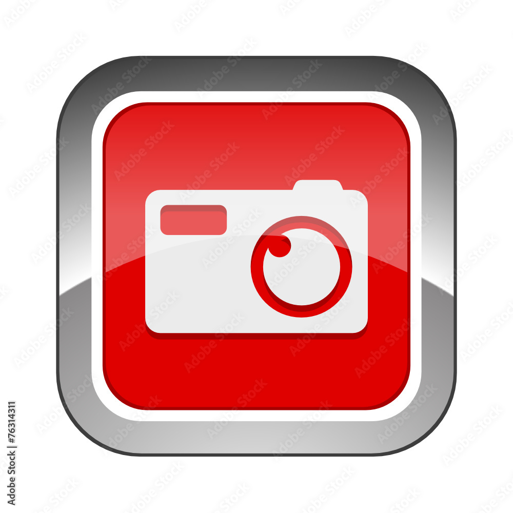 Chrome Square Button