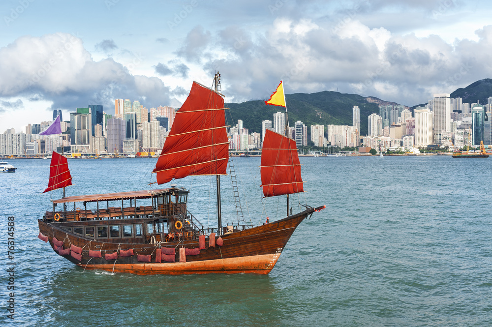 Obraz premium Victoria Harbor of Hong Kong