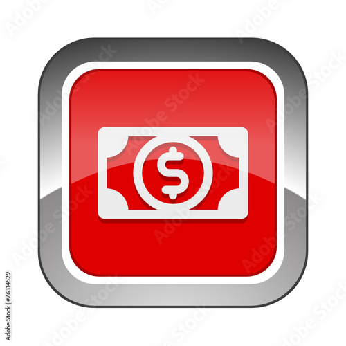 Chrome Square Button