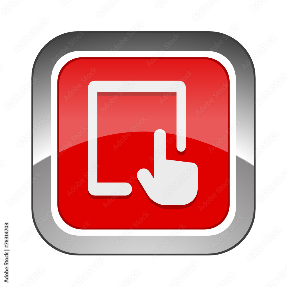 Chrome Square Button Chrome Square Button