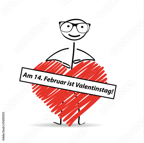 14. Februar / Valentinstag / Hinweis / Herz