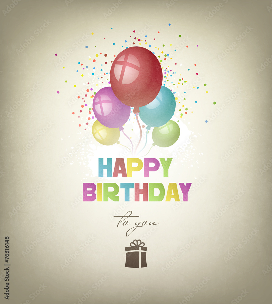 Obraz premium Happy Birthday