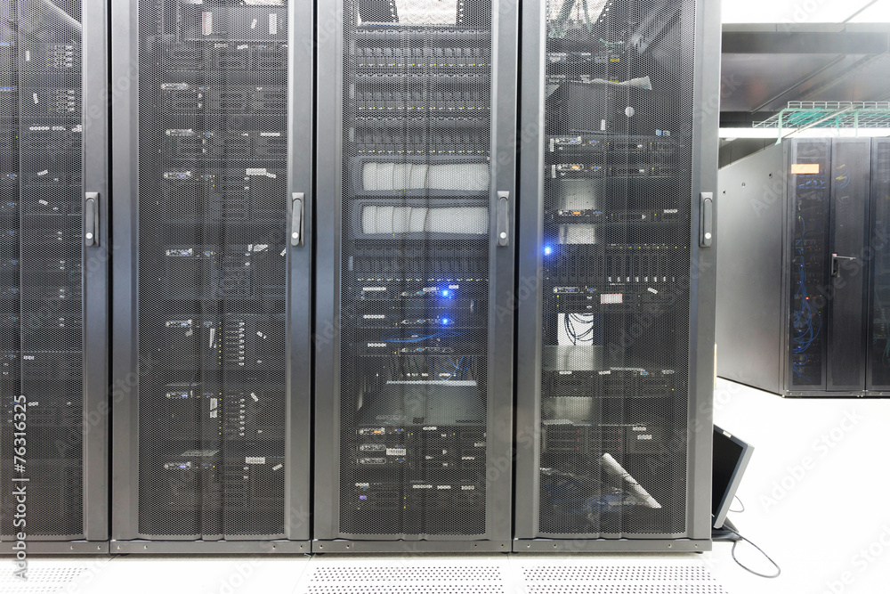 Telecommunication server in data center Telecommunication server in data center