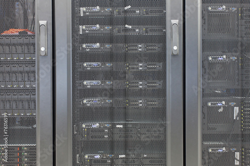 Telecommunication server in data center