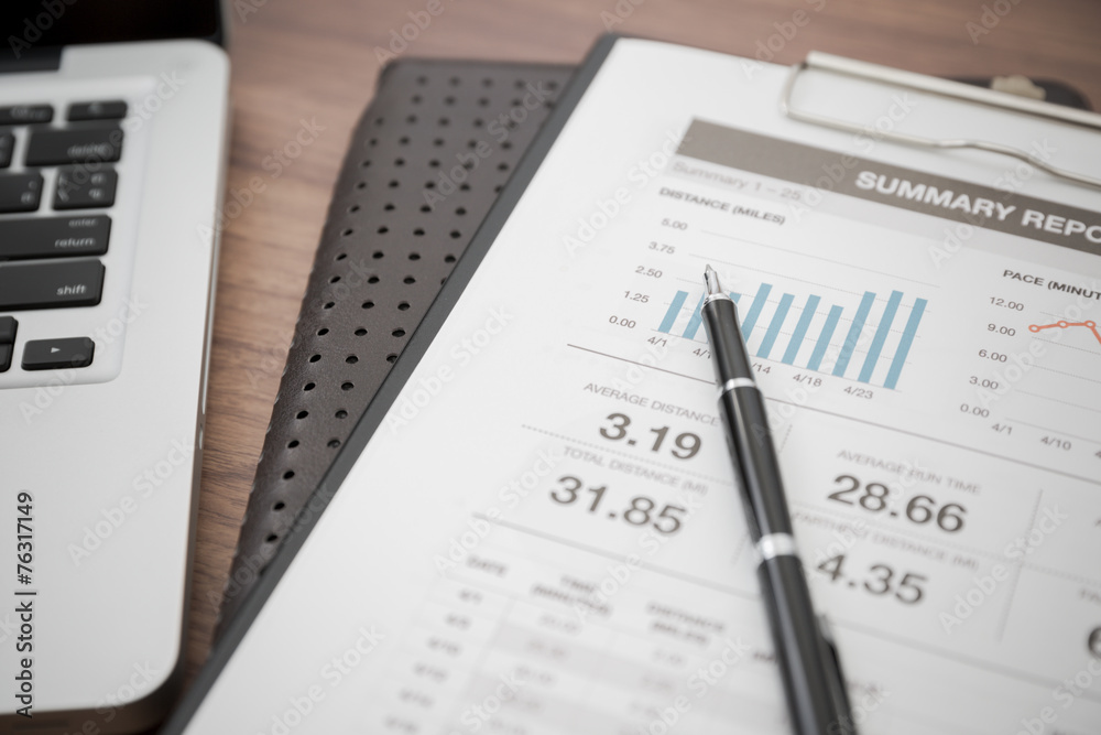 Showing business and financial report. Accounting Showing business and financial report. Accounting