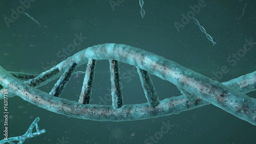 DNA strands animation