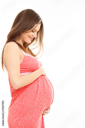 Pregnant woman portrain photo