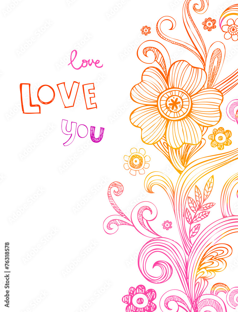 Greeting card for wedding or valentine's day