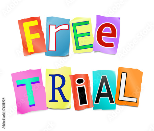 Free trial concept.